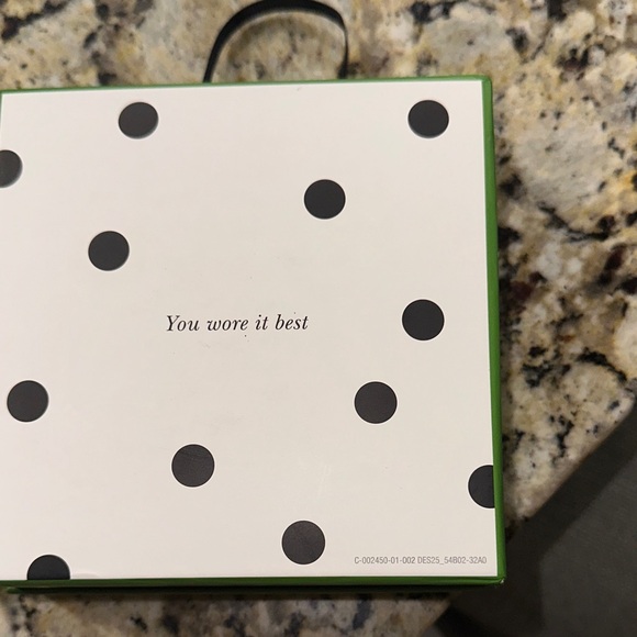 Kate Spade Black Hoop Earrings - Picture 3 of 5
